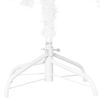 vidaXL Umetna osvetljena novoletna jelka z bunkicami bela 150 cm PVC