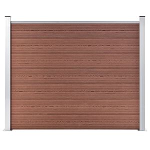 vidaXL Ograjni panel WPC 180x146 cm rjav