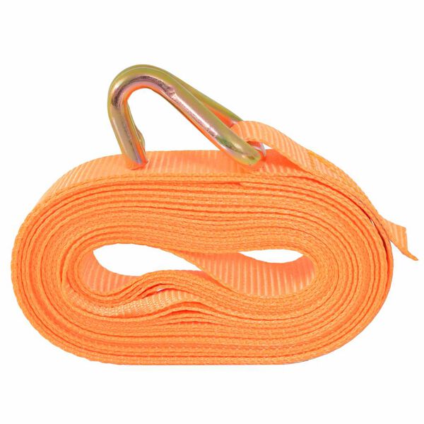 vidaXL Tovorni vezni trak 4 kosi 0,4 tone 6mx25mm oranžne barve