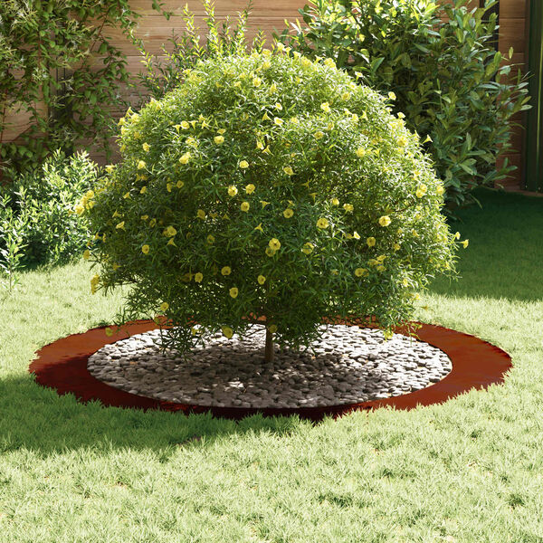 vidaXL primeren za ravni obroč drevesa Rjava &Oslash;90 / 120 cm