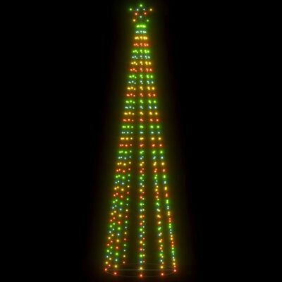 vidaXL Novoletna jelka iz 400 barvnih LED lučk 70x180 cm