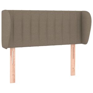 vidaXL Vzglavje z u&scaron;esi taupe 83x23x78/88 cm blago