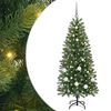 vidaXL Umestno božično drevo Zelena 150 cm PE in PVC
