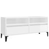 vidaXL TV omarica visok sijaj bela 100x34,5x44,5 cm inženirski les