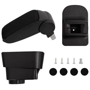 vidaXL Avtomobilski naslon za roke črn 11x35x(32-49) cm ABS