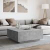 vidaXL Klubska mizica betonsko siva 100x100x40 cm inženirski les