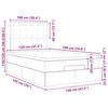 vidaXL Otomanski posteljni okvir z vzmetnico rjav 120x190 cm blago
