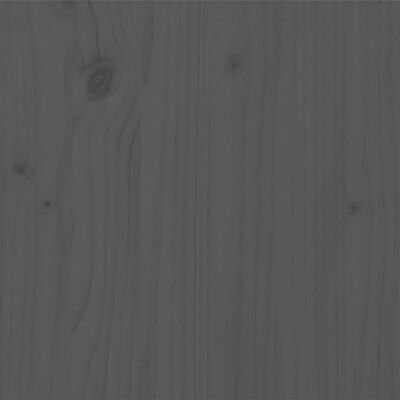 vidaXL Posteljni okvir siv iz trdnega lesa 120x190 cm