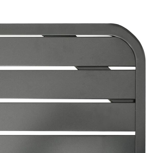 vidaXL Vrtna miza temno siva 180x83x72 cm jeklo