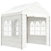 vidaXL Paviljon s streho bel 2,28x2,23x2,69 m polietilen