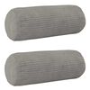 vidaXL Prevleka za blazino 2 pcs HEERLEN Svetlo siva &Oslash; 15 x 40 cm