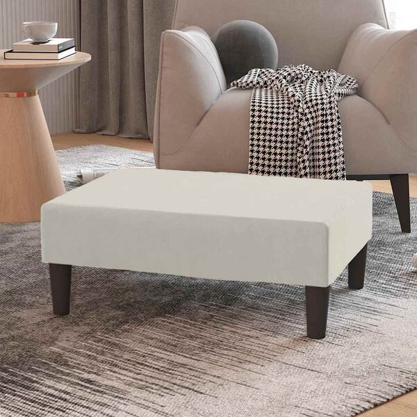 vidaXL Stolček za noge krem 78x56x32 cm žamet