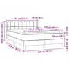 vidaXL Box spring postelja z vzmetnico roza 140x220 cm žamet