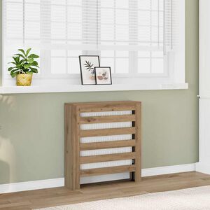 vidaXL Pokrov za radiator hrast 78x20x82 cm inženirski les