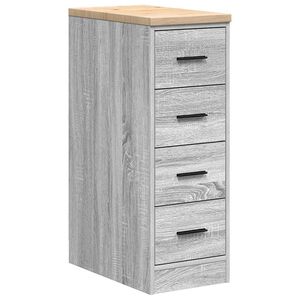 vidaXL Garažna omara za shranjevanje 30x51x85 cm trdna borovina