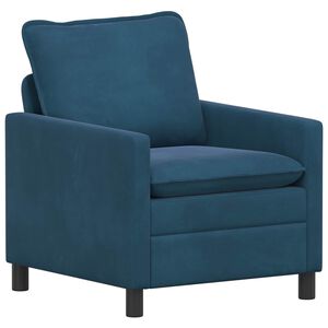 vidaXL Kavč Modra 76 x 81 x 87,5 cm Žamet