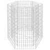 vidaXL &Scaron;estkotna visoka greda gabion 100x90x100 cm