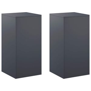 vidaXL Stojalo za rastline 2 pcs Antracit 40 x 40 x 80 cm