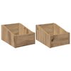 vidaXL &Scaron;katla za LP plo&scaron;če 2 kos Artisan hrast 23 x 33 x 16 cm