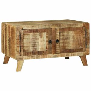vidaXL Klubska miza Rjava 80 x 54 x 45 cm Masiven les manga