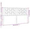 vidaXL Kovinsko posteljno vzglavje črno 160 cm