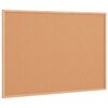vidaXL Plutovinasta tabla z okvirjem iz masivnega borovega lesa 80 x 55 cm