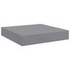 vidaXL Stenske police 2 kosa sive 23x23,5x3,8 cm MDF