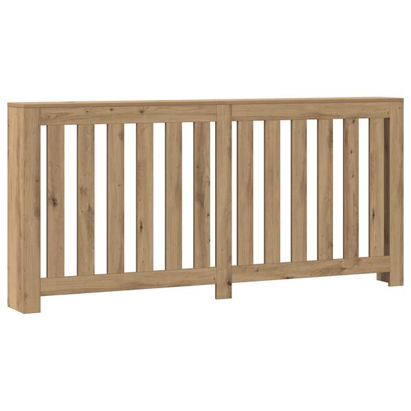 vidaXL Pokrov za radiator hrast 175x20x82 cm inženirski les