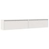 vidaXL Stenska omarica 2 kosa bela 100x30x35 cm trdna borovina