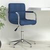 vidaXL Vrtljiv pisarniški stol modro blago