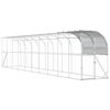 vidaXL Koko&scaron;njak ob steni Srebrna 1000 x 100 x 215 cm Pocinkano jeklo