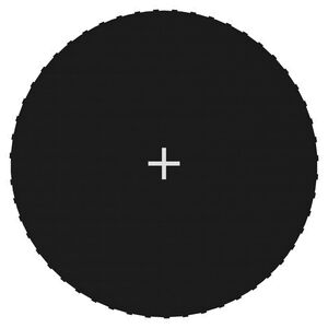 vidaXL Skakalna podloga iz blaga črna za 3,05 m okrogel trampolin