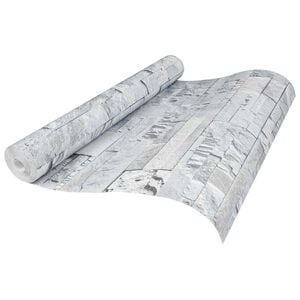 vidaXL 3D kamnita tapeta Svetlo siva 10 x 0,53 m Netkani material