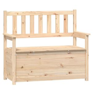 vidaXL Klop 112,5x51,5x96,5 cm trdna borovina