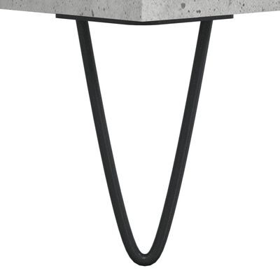 vidaXL Omarica za gramofonske plošče betonsko siva 121x38x48 cm les