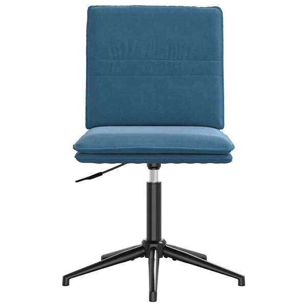 vidaXL Jedilni stoli 2 kosa moder žamet