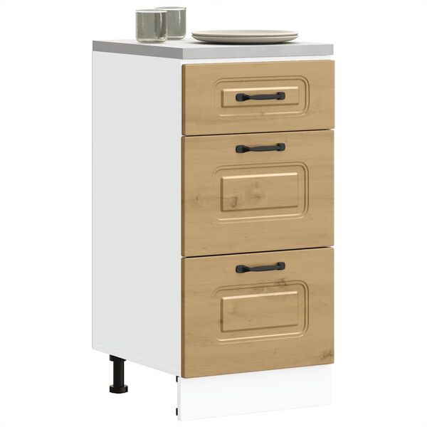 vidaXL Kuhinjska osnovna omarica Kalmar artisan hrast inženirski les