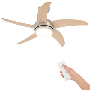 vidaXL Stropni ventilator s svetilko in daljinskim upravljalnikom