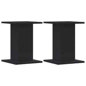 vidaXL Stojalo za rastline 2 kosa črno 30x30x40 cm inženirski les
