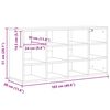vidaXL Omara za čevlje Sonoma hrast 103 x 30 x 51 cm Konstruiran les