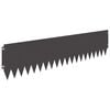 vidaXL Robovi trave 10 pcs 103 x 25 cm Jeklo Črna