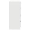 vidaXL Komoda s predali bela 71x35x84 cm inženirski les