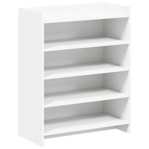 vidaXL Omara za čevlje Bela 73,5 x 36 x 92 cm Inženirski les