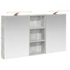 vidaXL Komplet omaric za kopalnico 3 kos 110 x 10,5 x 60,5 cm
