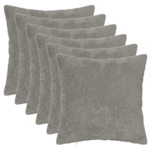 vidaXL Prevleka za blazino 6 kos HEERLEN Svetlo siva 30 x 30 cm