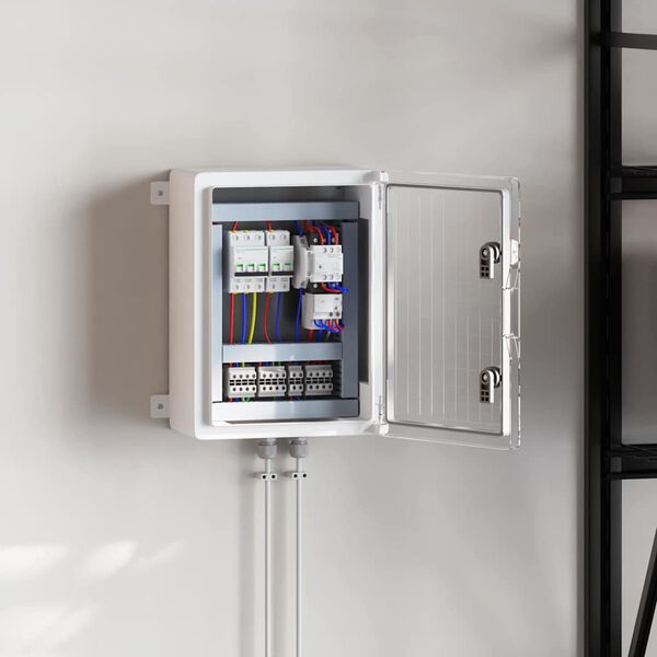 vidaXL Nadzorna omara Siva 30 x 19,5 x 40 cm ABS plastika