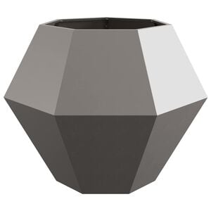 vidaXL Cvetlično korito Rjav 100 x 100 x 80 cm Vremensko odporno jeklo