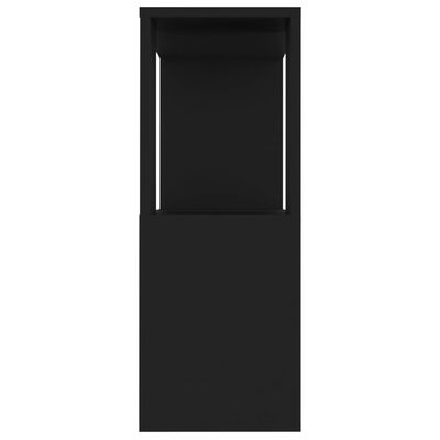 vidaXL TV omarica črna 80x24x63 cm iverna plošča