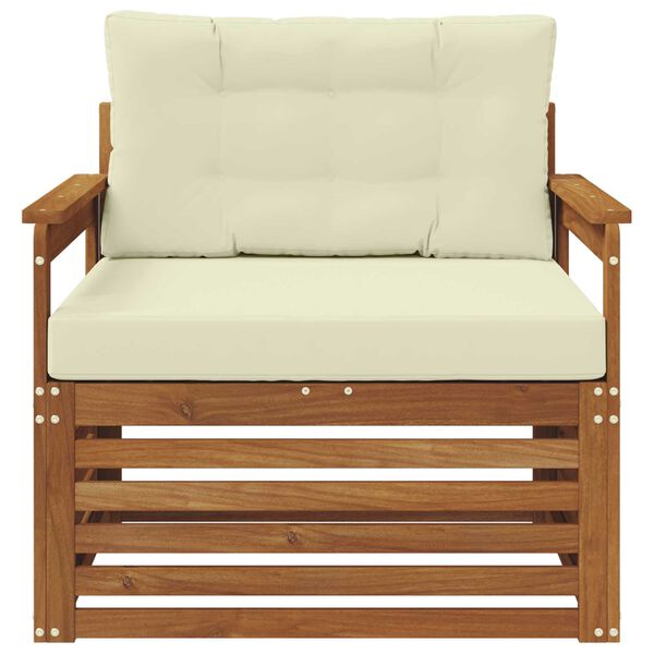 vidaXL Zunanja garnitura za sedenje Masivno akacijevo les in poliester