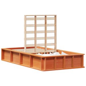 vidaXL Konstrukcija postelje Voskast rjav 100 x 200 cm